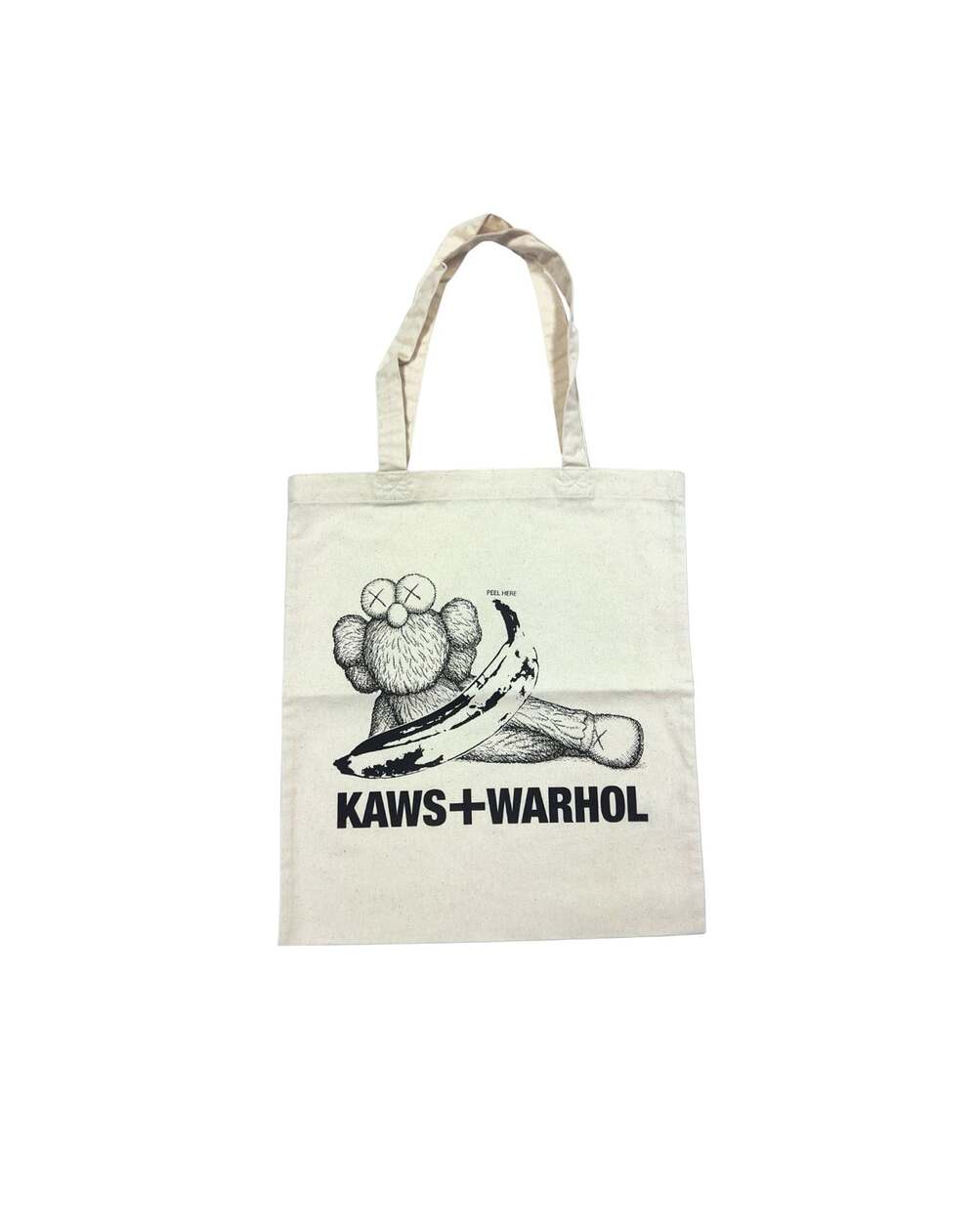 KAWS x Warhol Canvas Tote Bag